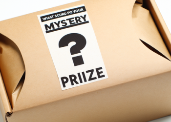 A closeup of a prize offered in an online giveaway