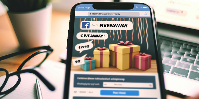 A snapshot of an online giveaway promotion on a popular social media platform.
