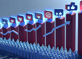 An animated image showing increasing follower