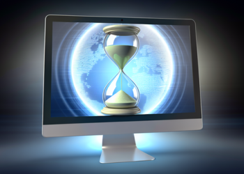 An image of an hourglass symbolizing time-lim