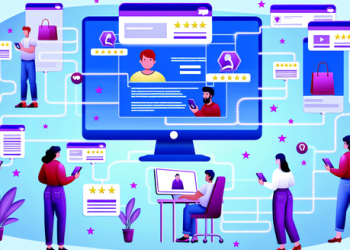 Customers browsing through a website whose tr