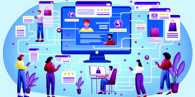 Customers browsing through a website whose tr