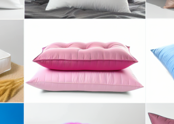 A compilation of various toprated pillows displayed on a clean background