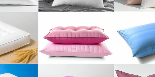 A compilation of various toprated pillows displayed on a clean background