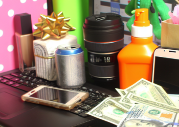 A display of items gained via internet rewards programs