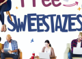 People participating freely in an online sweepstakes from their devices