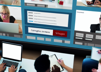 Several people interacting in a digital forum during an online contest