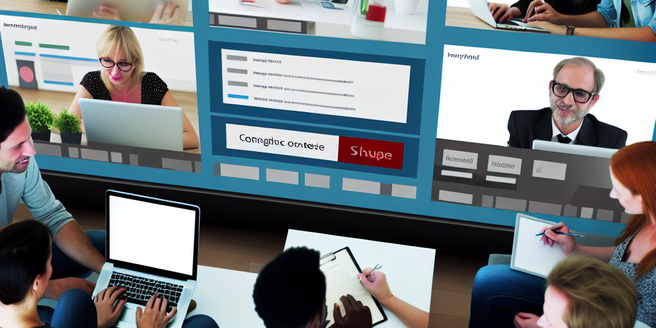 Several people interacting in a digital forum during an online contest