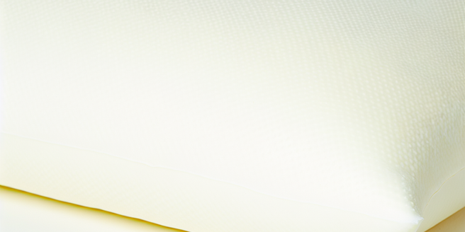 The I AM Natural Latex Pillow displayed against a white backdrop showing its firm structure and cool exterior